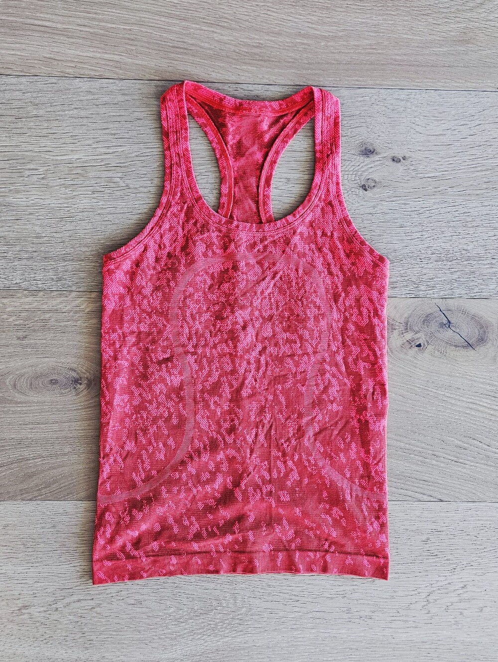 Lululemon Swiftly Tech 2.0 Racerbank Tank Camo Red Size 4
